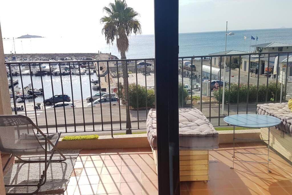 T2 Magnifique Vue Mer Panoramique Six-Fours-les-Plages Exterior foto